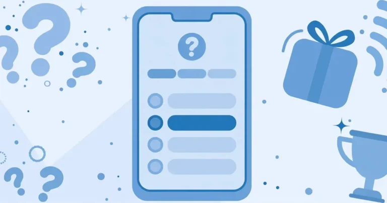 Smartphone illustration showing the My Telenor App daily quiz with free MBs rewards