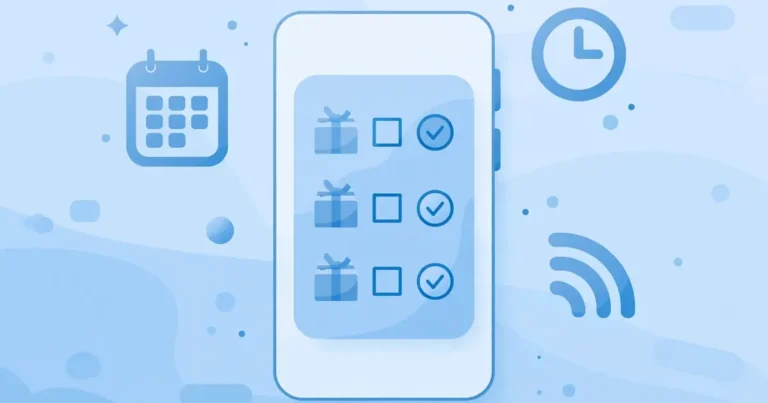 Flat illustration of a smartphone showing active mobile package bundles on screen