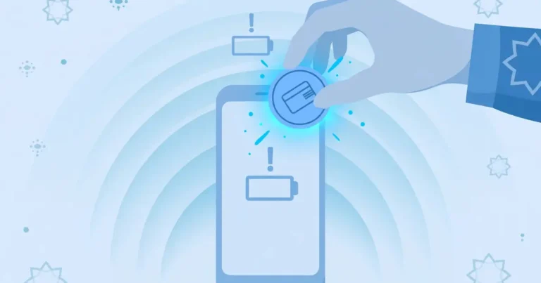 Smartphone with low balance alert receiving an emergency credit coin, illustrating Telenor advance balance