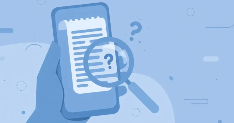Flat illustration of a phone showing a disputed Telenor balance deduction review